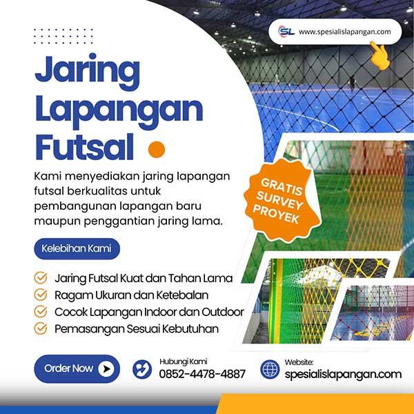 jaring lapangan futsal