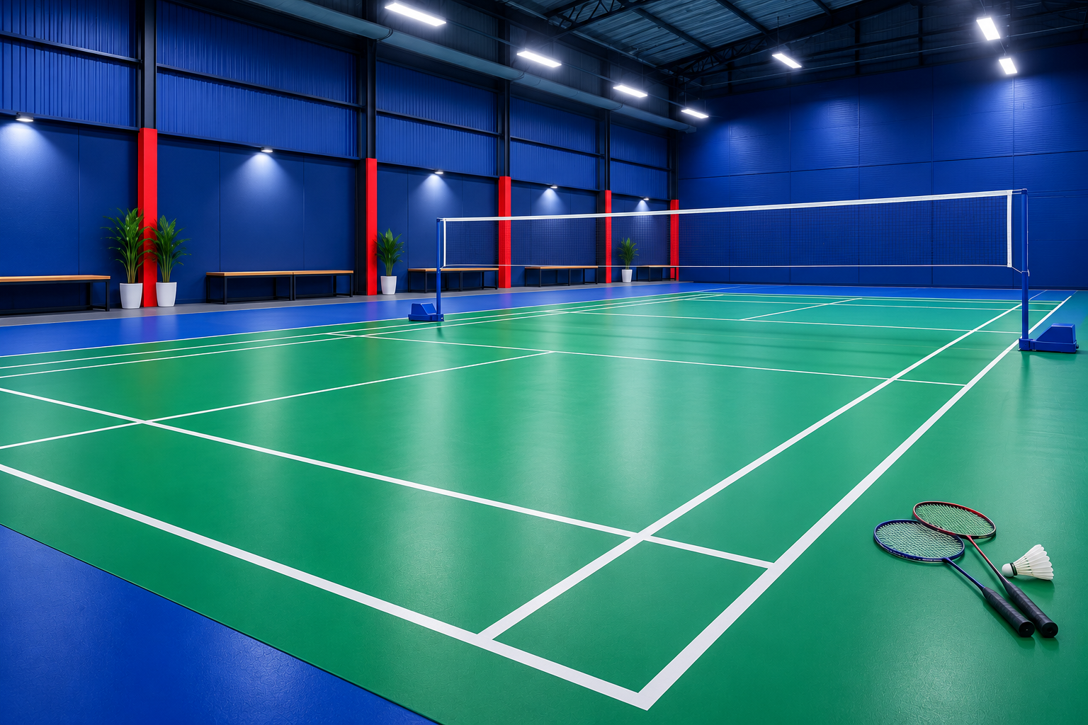 Pembangunan dan Renovasi Lapangan Badminton