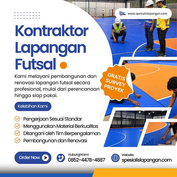 kontraktor lapangan futsal